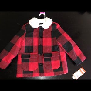 Cat&Jack buffalo check jacket 3T